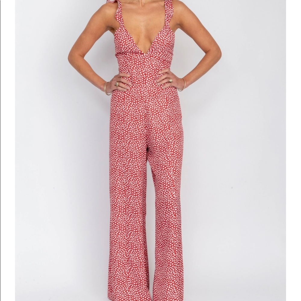 Resa Jilly Jumpsuit in Crimson Poppy